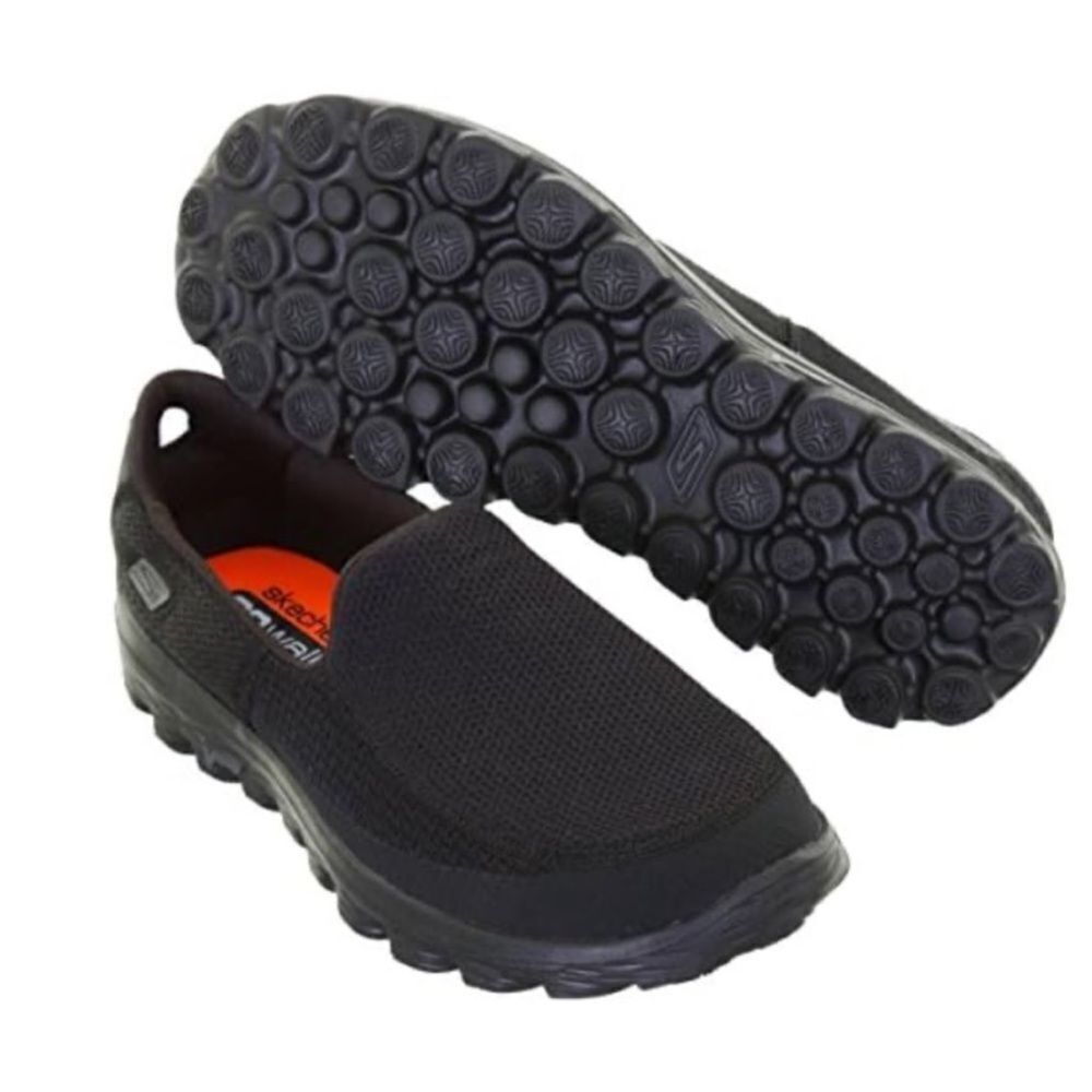 Skechers Black Loafers with Rugged Sole and Comfort Design